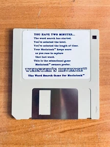 WEBSTER'S REVENGE (YOU HAVE TWO MINUTES) 3.5 ORIGINAL FLOPPY DISK FOR MACINTOSH - Imagen 1 de 2
