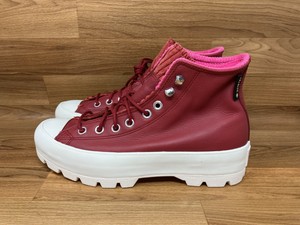 Las mejores ofertas en Parte superior de cuero Converse Rojo Zapatos  deportivos para mujeres | eBay