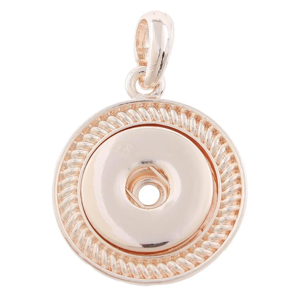 Colgante Fit Ginger Snap Oro Rosa 18/20MM BROCHE DE PRESIÓN Colgante sin cadena GJP4205 Foto 1 de 1