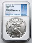 2019 Silver Eagle $1 Coin NGC MS70 First Day of Issue