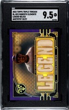 2022 Topps Triple Threads Legend Relics Amethyst Roberto Clemente 25/27 SGC 9.5