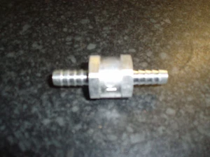 ONE WAY FUEL NON RETURN CHECK VALVE 8 MM PETROL DIESEL OIL WATER BIO - Picture 1 of 1