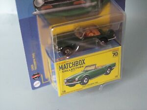 Matchbox 1969 Triumph TR6 Green Body Toy Model Sports Car 65mm USA Collectors