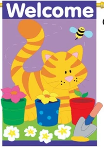 Casa de gato de bienvenida tamaño bandera TG 10037 - Imagen 1 de 1