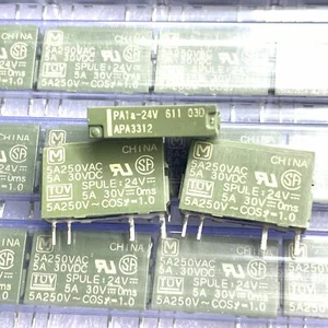 PA1A-5V PA1A-12V PA1A-24V Power Relay 5A 250VAC 4 Pins x 10pcs - Picture 1 of 3