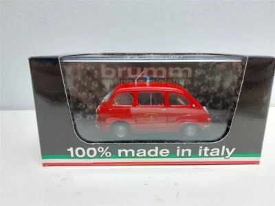 Fiat 600D Multipla Vigili del Fuoco del 1960 - 1/43 Brumm art. R402 - Immagine 1 di 2