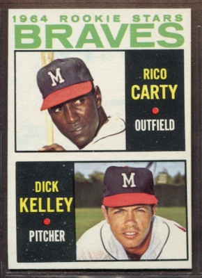 Rico Carty 1964 Topps Set-Break #476 RC casi nuevo-como nuevo o mejor *Jaysace* Foto 1 de 2