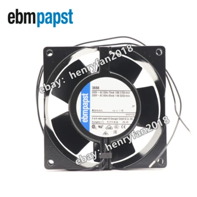 Ebmpapst 3656 Axial Fan 230V 70/65mA 2700RPM 2Wires 90*90*38MM Ebm Cooling Fan - Image 1 of 4