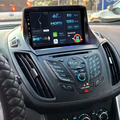 DAB + Radio de coche para Ford Kuga C-Max 2012-2018 Escape 2013-19 Android14 Carplay GPS