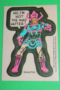 1976 TOPPS MARVEL SUPER HEROES STICKERS Galactus No, I'm not the Mad Hatter! - Picture 1 of 6