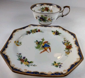 Vintage Paragon Cup And Octagonal Dessert Plate Fine Bone China Hand painted - Picture 1 of 22