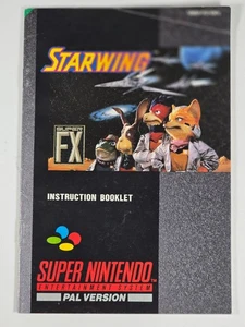 Star Wing nur Bedienungsanleitung, Anleitung Super Nintendo Snes PAL - Bild 1 von 2