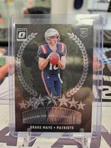 2024 Donruss Optic Rookie Recruits #5 Drake Maye RC - New England Patriots KR - Foto 1 di 2