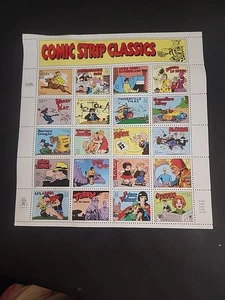 1995 USPS Comic Strip Classics Stamp Sheet Scott #3000 20 × 32¢ Full Pane - Picture 1 of 1