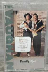 1990 Stevie Ray/Jimmy Vaughn Brothers "Family Style" Cassette NEW - Picture 1 of 2