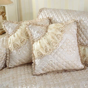 Lace Cushion Covers Dentelle Throw Pillow Cases Zip Up Vintage Royal Home Decor - Picture 1 of 26