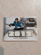 2015-16 SP Game Used NHL Stadium Series Relics James Sheppard JSY SHARKS!