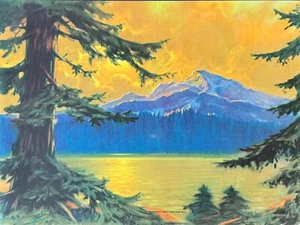 Nature's Masterpiece, Hy Hintermeister 9x12 Vintage Calendar Landscape Print - Picture 1 of 4