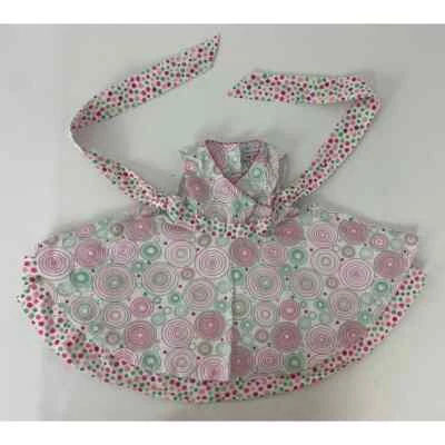 Vestido Polly & Freinds Rosa Verde Primavera Verano - Talla 24 Meses Foto 1 de 4