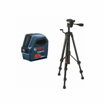 NEW Bosch Professional 15m Cross Line Laser With Tripod - Image 1 of 4