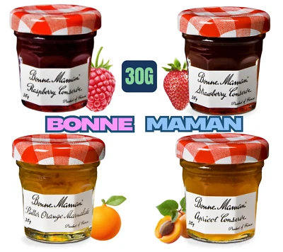 Pick N Mix - Choose Your Bonne Maman 30g Mini Jam Jars - Pack of 30 (10 of Each) - Image 1 of 3