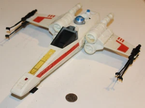 Star Wars 1978 White X-Wing Fighter 100% complete light WORKS ANH R2-D2 decals - Picture 1 of 12