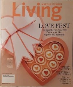 Martha Stewart Living Jan Feb 2020 FREE SHIPPING decorating recipe NEW valentine - Picture 1 of 9