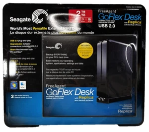 BRAND NEW SEALED Seagate 2TB FreeAgent GoFlex Desk USB 2 External Drive - Afbeelding 1 van 6