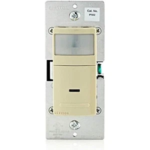 Leviton IPS02-1LI Decora Motion Sensor In-Wall Switch, Auto-On, 2.5A, Single - Picture 1 of 4