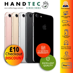Apple iPhone 7 - 32GB 128GB 256GB Unlocked Variants, 15% EXTRA OFF - EXCELLENT A - Afbeelding 1 van 6