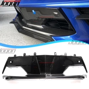 Real Carbon For Corvette C8 Stingray Coupe HTC 20+ Front Bumper Center Grill Lip - Picture 1 of 13