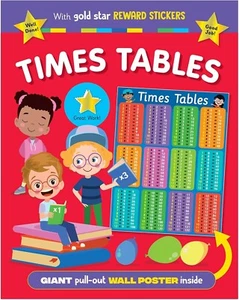 Times Tables Activity Book Childrens Learn Maths Multiplication & Wall Poster - Bild 1 von 4