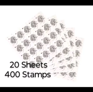 400 Forever Stamps 20 Sheets Vintage Rose Wedding - Picture 1 of 6