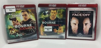 Lot Of 3 HD DVD Movies - Bourne Identity, Bourne Supremacy, Face/Off - Image 1 of 4