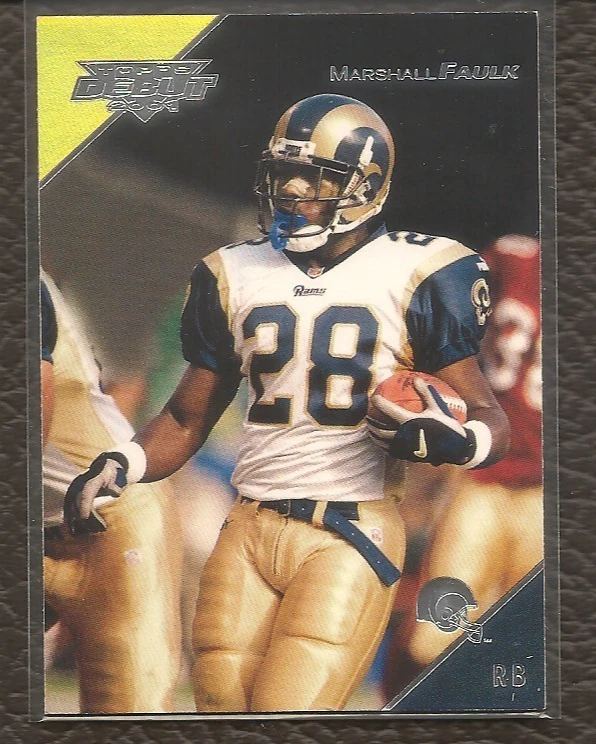 Marshall Faulk 2001 Topps Debut #1 St. Louis Rams - Image 1 of 1