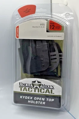 Nueva FUNDA KYDEX TOP ABIERTO Mano Izquierda Tío Mikes 54122 Talla 12 GLOCK 26 27 28 33 Foto 1 de 2