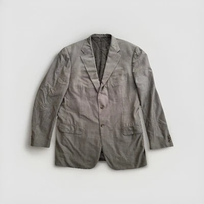 $1400 Corneliani Hombre Gris Lana Seda Blazer Chaqueta Deportiva EU 54 Hecho en Italia Foto 1 de 4