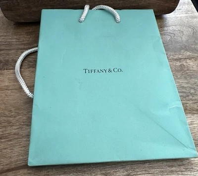 TIFFANY & Co. Packaging 5" x 6" x 3” small blue Paper Gift Shopping Bag New. - Image 1 of 2
