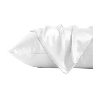 2 Pack Standard Silk Satin Pillowcases for Hair and Skin, Silky Soft and Luxu... - Picture 1 of 7