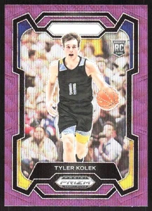 256H 2024 Panini Prizm Draft Picks #7 Tyler Kolek Prizms Purple Wave - Picture 1 of 2