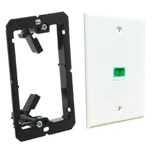 1X(1 Port Fiber Wall Plate SC Simplex Fiber Optic Wall Plate Optical8791 - Afbeelding 1 van 10