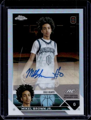 2023-24 Topps Chrome OTE Mikel Brown Jr. Auto RC Rookie #A-MBJ - Image 1 of 2