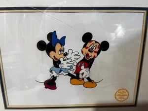 Disney Mickey's Surprise Party LE Serigraph Framed matted w cert 21" x 18" - Picture 1 of 13