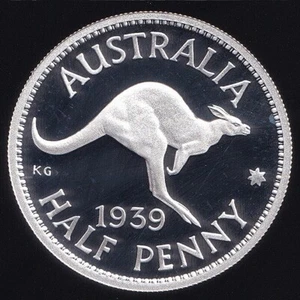 Australia 1999 Silver Five Cents 5c (1939 1/2 Penny) - Proof - Picture 1 of 3