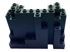 Lego 6082 Dark Gray Rock Panel 4 x 10 x 6 Rectangular BURP Element 608227 - Picture 1 of 7