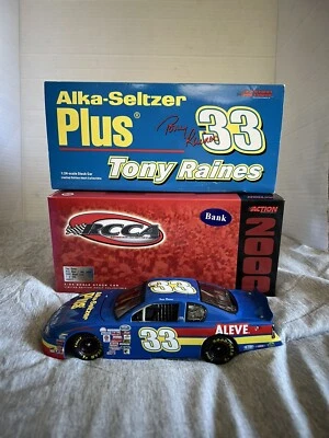 Action NASCAR 1/24 Tony Raines #33 Aleve/Alka Seltzer 2000 Monte Carlo Bank - Image 1 of 4