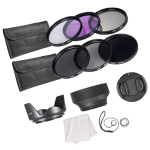 58mm Lens Filter Kit +CPL+FLD+(ND2 ND4 ND8) with Carry Pouch etc G3B6 - Picture 1 of 10