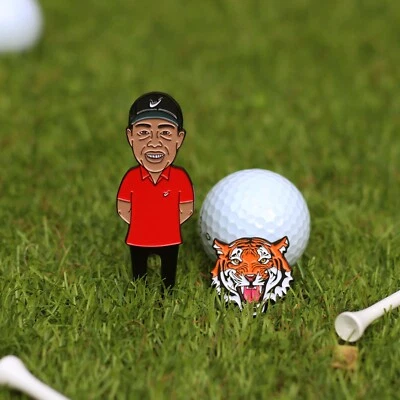 BOOT & BALL Herramienta y marcador de bola Tiger Woods para golf Divot