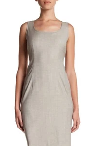 $468 NUEVO CON ETIQUETAS LAFAYETTE 148 NEW YORK Vestido Mica Melange Sin Mangas Cuello Redondo Talla 0 - Imagen 1 de 12