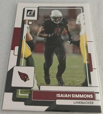 2022 Donruss Football Isaiah Simmons Arizona Cardinals base card #9 - Image 1 of 2